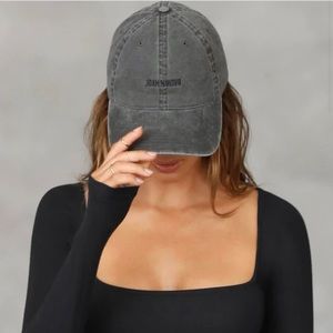 Joah Brown Womens The Official Cap Hat in Washed Black